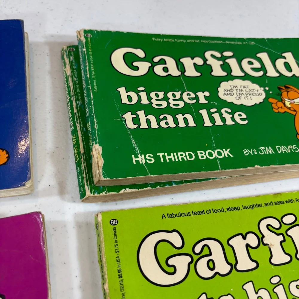 VTG 1980s Garfield Comic Book Lot of 24 Jim Davis Ballantine 1st-17th + More!